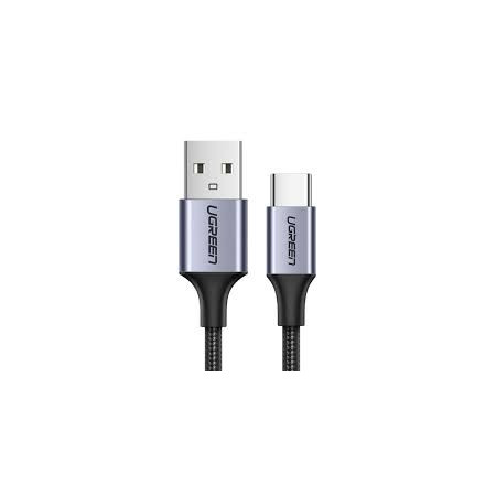 Ugreen Braided USB 2.0 Cable USB-C male - USB-A male Μαύρο 1.5m (60127)