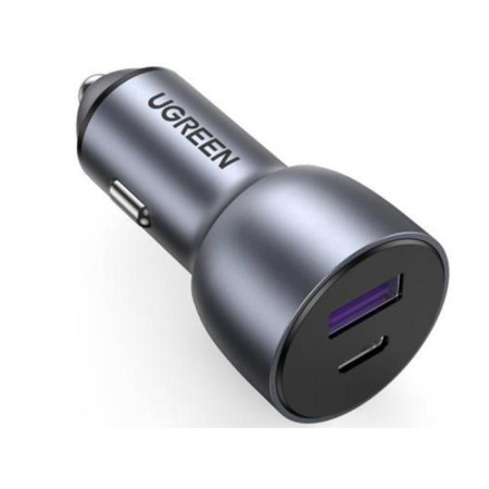 Car Charger UGREEN CD213 42.5W PD+USB QC3.0 Gray 60980