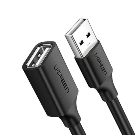 Ugreen USB 2.0 Cable USB-A male - USB-A female Μαύρο 5m (10318)