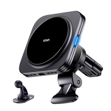 ESR Halolock Wireless Charge Magsafe Βάση Αεραγωγού για Αυτοκινήτο Qi2 15W (black)