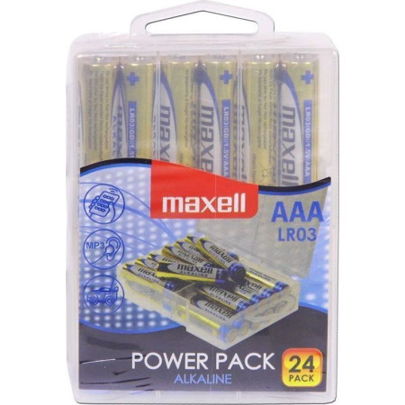MAXELL Αλκαλική Μπαταρία LR3/AAA 1.5V Pack 24 τεμάχια