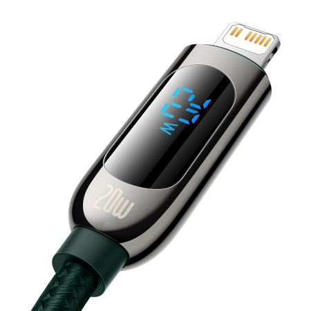Joyroom S-CL020A16 Braided / LED USB-C to Lightning Cable 20W Μαύρο 1.2m