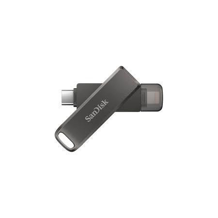USB Stick Sandisk iXpand Luxe (SDIX70N-064G-GN6NN) - 64GB - USB-C 3.1, Lightning - Μαύρο 