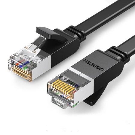 Καλώδιο δικτύου Ugreen με μεταλλικά βύσματα, Ethernet RJ45, Cat.6, UTP, 10m (μαύρο) 50196