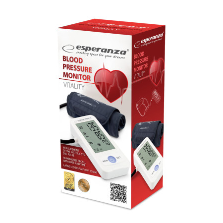 Esperanza Ψηφιακό Πιεσόμετρο Μπράτσου Arm Blood Pressure Monitor Vitality (ECB002)