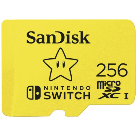 SanDisk Nintendo Switch 256 GB microSDXC yellow, UHS-I U3, V30 (SDSQXAO-256G-GNCZN)