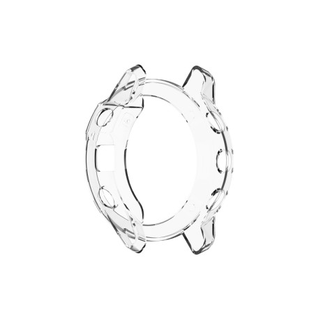 Suitable for Garmin Fenix 6X / 6X Pro Transparent TPU Silica Gel Watch Case(Transparent white)