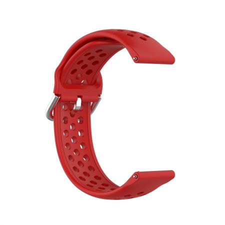 For Galaxy Watch 3 45mm Silicone Sports Solid Color Strap, Size: Free Size 22mm(Red)