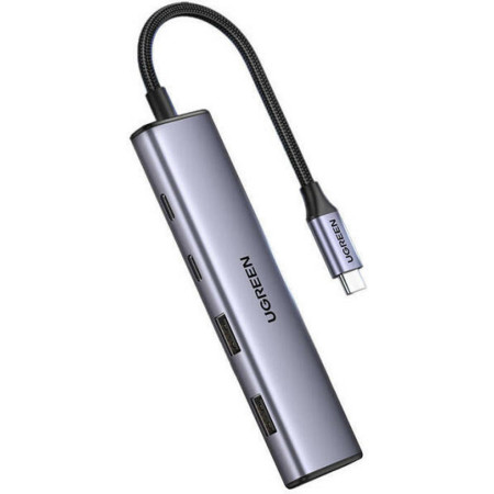 HUB USB-C - 2 x USB-A / 2 x USB-C 20 cm Ugreen CM473 - Γκρί 15395