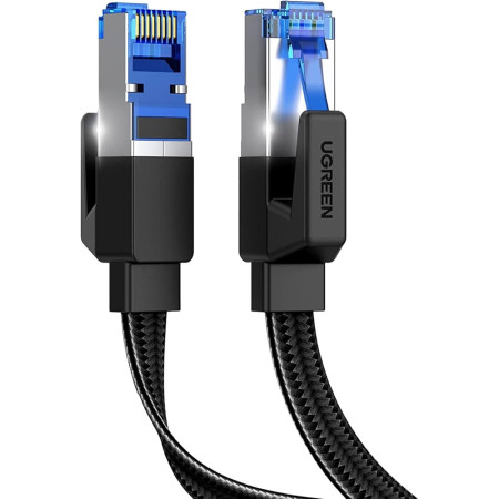 Ugreen F/FTP Cat.8 Καλώδιο Δικτύου 1.5m Μαύρο 80430