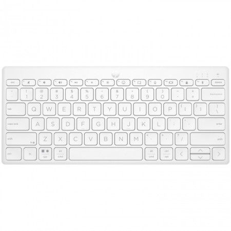 HP 350 Ασύρματο Bluetooth Πληκτρολόγιο Αγγλικό US Λευκό