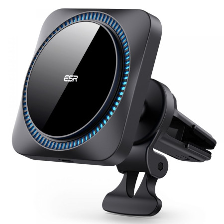 ESR Βάση Κινητού Αυτοκινήτου Halolock Cryoboost Magnetic MagSafe Car Mount Phone Charger - Frosted Onyx μαύρη