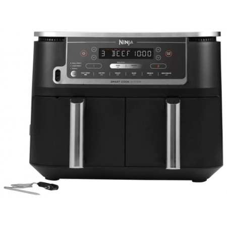 Air Fryer Ninja AF451EU-CS με Διπλό Αποσπώμενο Κάδο 9.5lt black