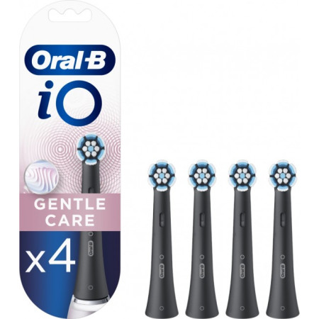 Oral-B iO Gentle Care 4 τεμάχια μαύρα
