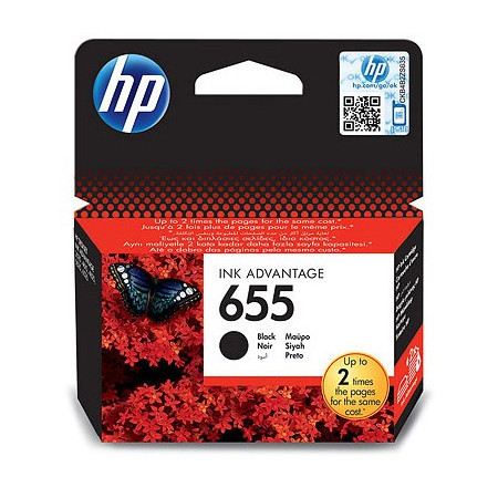 HP 655 Μελάνι Εκτυπωτή InkJet Μαύρο (CZ109AE)