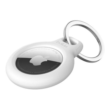 Belkin MSC002btH35 Secure Holder with Key Ring for Air Tag 2 Pack  Black & White