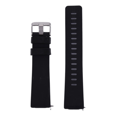 For Fitbit Versa / Versa 2 Simple Fashion Silicone Watch Band BLACK