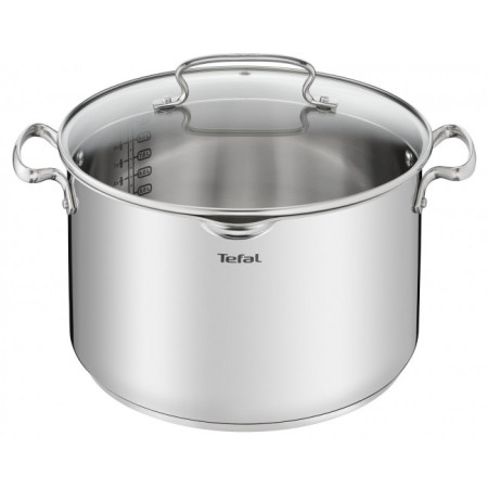 Tefal Duetto+ Βαθιά Ανοξείδωτη Κατσαρόλα 28cm G7196455