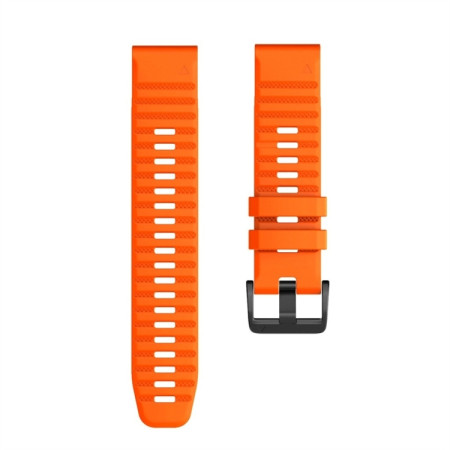 For Garmin Fenix 7X Silicone Watch Band(Orange)
