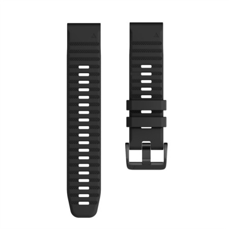 For Garmin Fenix 7X Silicone Watch Band(Black)