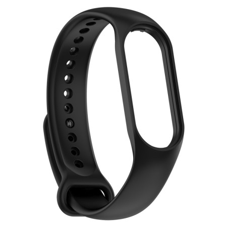 For Xiaomi Mi Band 7 / 7NFC / 6 / 6 NFC / 5 / 5 NFC / Amazfit Band 5 Official Silicone Watch Band(Black)