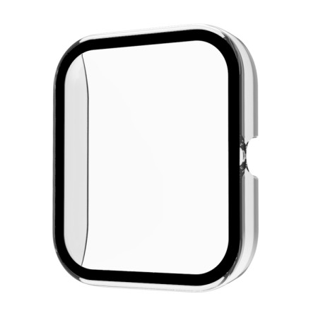 For Xiaomi Haylou Smart Watch 2 LS02 PC+ Toughened Film Fully Enclosed Protective Watch Case(Transparent White) 