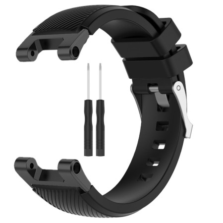For Amazfit T-Rex / T-Rex Pro / Ares Twill Silicone Watch Band(Black) 