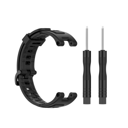 For Huami Amazfit T-Rex A1918 Tyrannosaurus Silicone Watch Strap(Black)