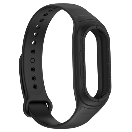 For Xiaomi Mi Band 8 Integrated Silicone Replacement Watch Band(Black)
