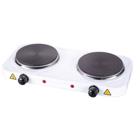 Esperanza Επιτραπέζια Εστία Εμαγιέ Διπλή Λευκή EKH010W