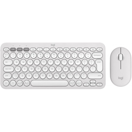 Logitech Keyboard & Mouse Set Pebble 2 Combo White US-Layout (920-012240) white