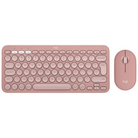 Logitech Keyboard & Mouse Set Pebble 2 Combo Pink (920-012241)