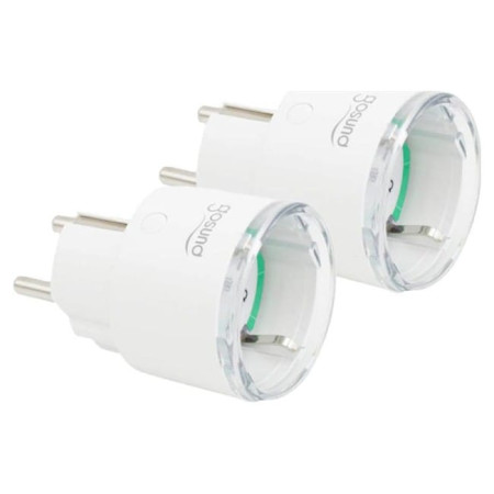 Gosund Έξυπνη Πρίζα WiFi SP111-2 3680W 16A, Tuya 2τμχ(Λευκό)