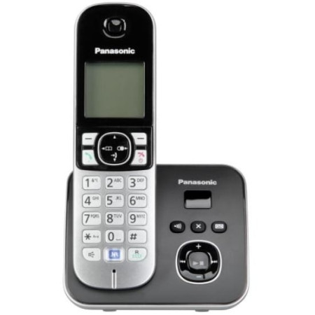 Ασύρματο τηλέφωνο Panasonic KX-TG6821GB Dect Μαύρο/Ασημί