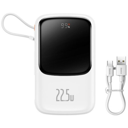 Baseus Power Bank 10000mAh 22.5W  3.0 Λευκό PPQD060102