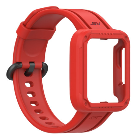 For Xiaomi Redmi Watch 2 Lite Silicone Solid Color Watch Band(Red)