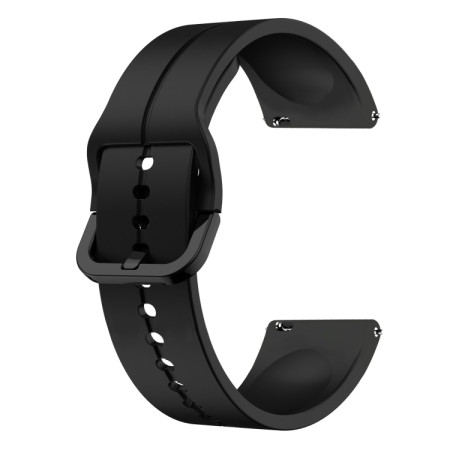 For Garmin Venu 2 Plus 20mm Loop Silicone Watch Band(Black)