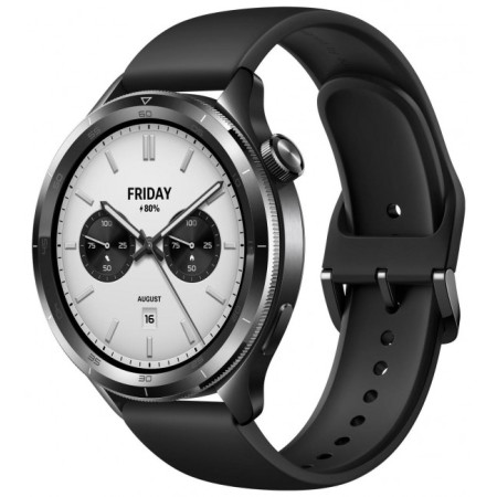 Xiaomi Watch S4 Aluminium 47mm Αδιάβροχο με Παλμογράφο (Μαύρο)