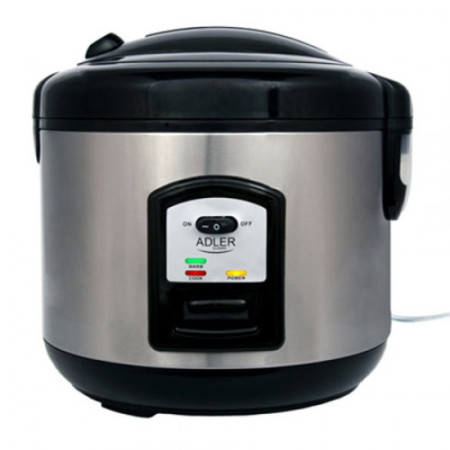 Adler Rice Cooker AD 6406 1.0kW με Χωρητικότητα 1.5lt ασημί