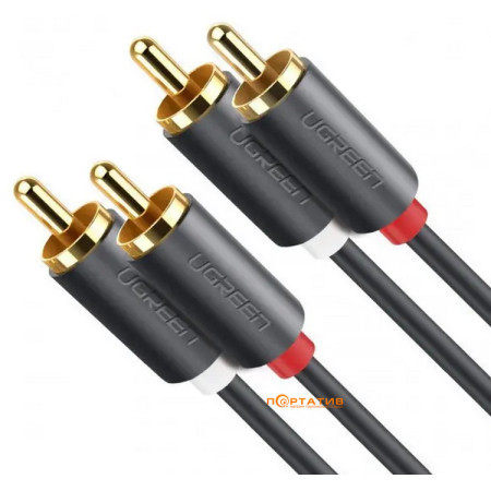 Ugreen Cable 2x RCA male - 2x RCA male 1m (30747)