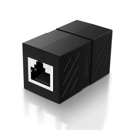 Ugreen Αντάπτορας Ethernet Cable Connector RJ45 10 Gbps 20390 - Μαύρο