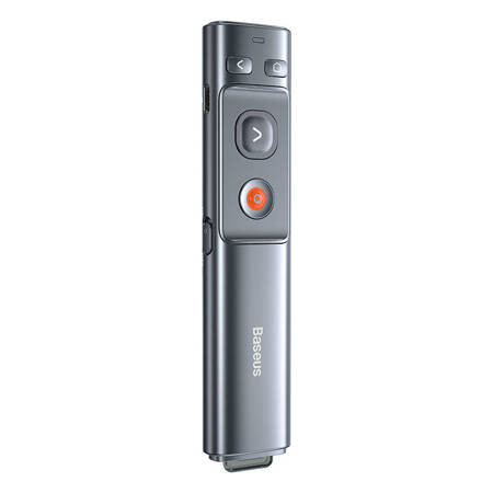 Baseus Orange Dot Wireless Presenter (Red Laser)(Charging version) gray (WKCD000013)