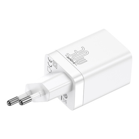 Baseus Super Si Pro CCSUPP-E02 Quick Charger USB   USB-C 30W (white)