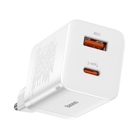 Baseus Super Si Pro CCSUPP-E02 Quick Charger USB   USB-C 30W (white)