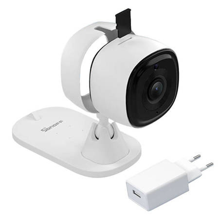 Sonoff IP Κάμερα Παρακολούθησης Wi-Fi 1080p με Αμφίδρομη Επικοινωνία S-CAM λευκό χρώμα