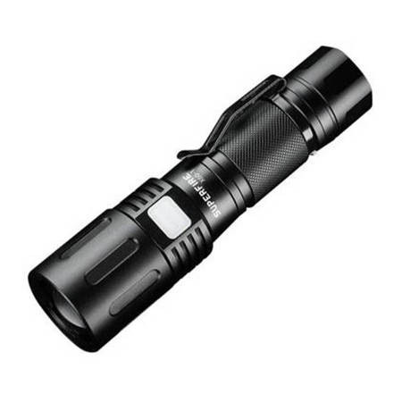 SUPFIRE φορητός φακός X60-T, zoom, 36W, 2300lm, 350m, 3700mAh, IP34 μαύρο χρώμα