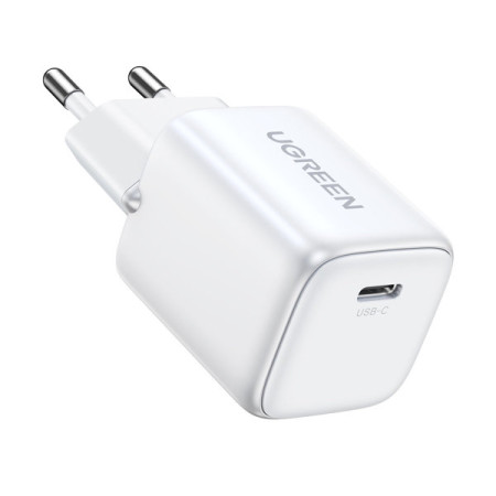GaN USB C 30W PD Ugreen Nexode Mini fast charger - white 15326