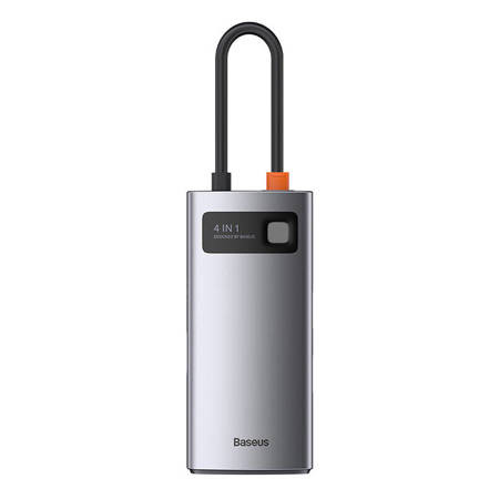 Baseus Hub 4in1Metal Gleam Series, USB-C to USB 3.0 + USB 2.0 + HDMI + USB-C (CAHUB-CY0G) (BASCAHUB-CY0G).