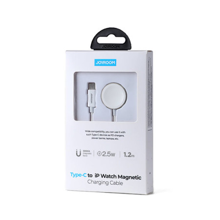 Καλώδιο με επαγωγικό φορτιστή για Apple Watch 1,2 m Joyroom S-IW004 (λευκό)