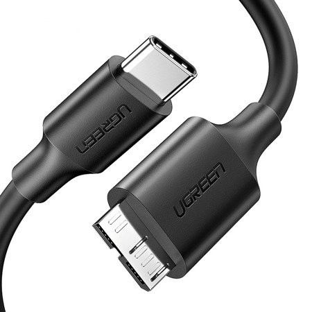 Ugreen Regular USB 3.0 Cable USB-C male - micro USB-B male Μαύρο 1m (20103)